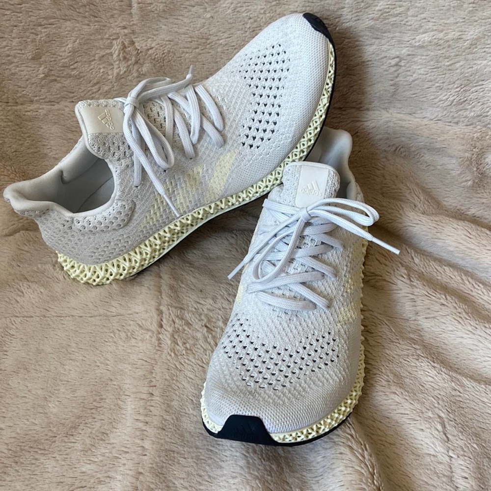 Adidas future craft 4D shoes men's size 10 all white color